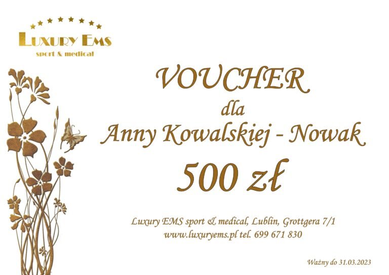 voucher masaże